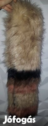 New Look különleges színes vegán szőrme % műszőrme meleg sál Akció !