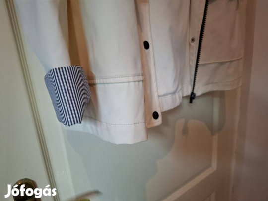New Look női kabát, fehér tengerész csíkos 38-as