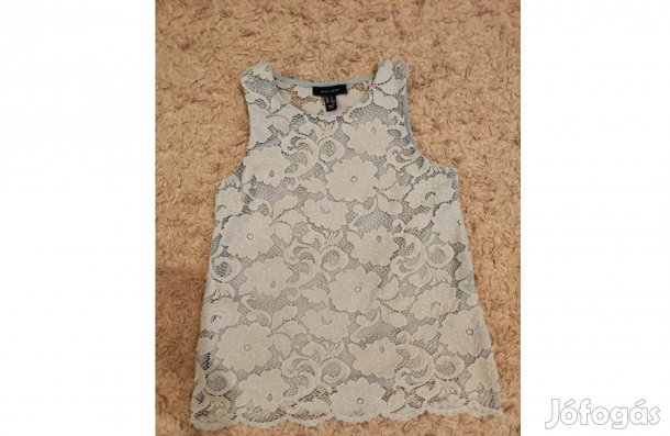 New Look világoskék csipkés felső (XS-es)