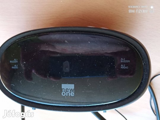 New One CR 100 ébresztőórás rádió, fekete 4000ft óbuda