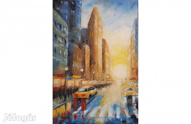 New York utcái című olajfestmény