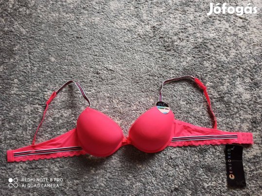 New Yorkeres pink csipkés szivacsos melltartó 75C-s