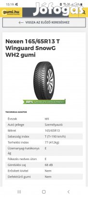 Nexen téli gumi 1pár