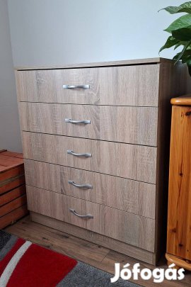 Nexia sonoma tölgy 5 fiókos komód