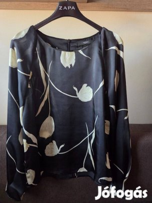 Next Fekete Selyem Elegans ingblúz 8-as Méret