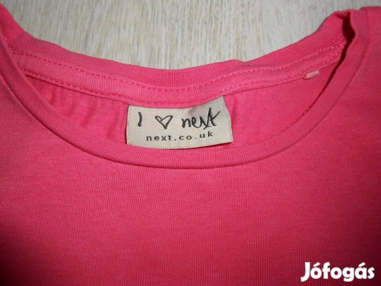 Next ciklámen színű pamut póló - 104, 3-4 év