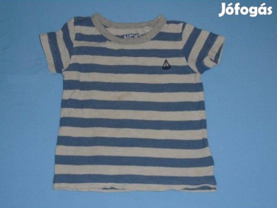 Next csíkos póló 9-12 hó (méret 80)