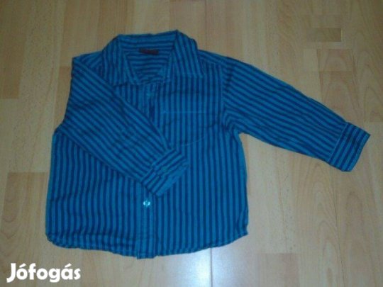 Next csíkos újszerű hosszú ujjú ing 12-18 hó (méret 86)
