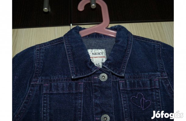 Next csillogós koptatott lány farmer dzseki 3-4 év, 104