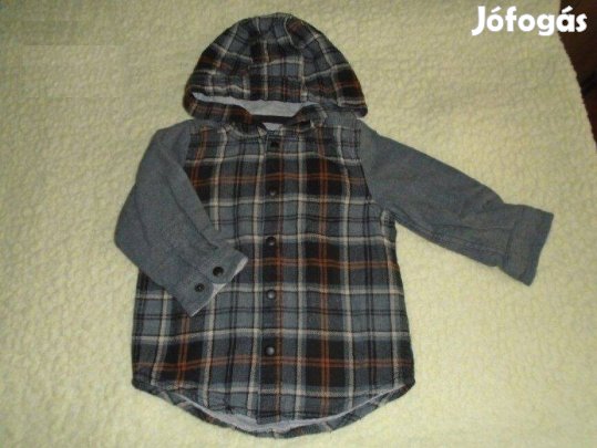 Next kapucnis hosszú ujjú ing 9-12 hó méret 80
