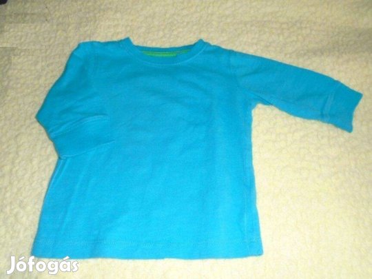 Next kék hosszú ujjú felső 6-9 hó (méret 74)
