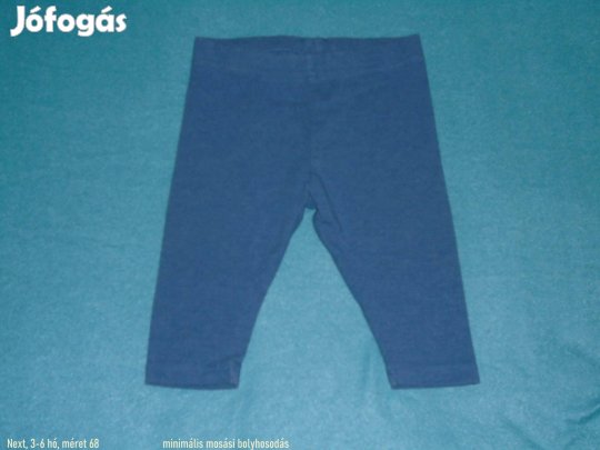 Next kék leggings nadrág 3-6 hó (méret 68)