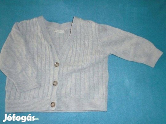 Next szürke kardigán pulóver 3-6 hó (méret 68)