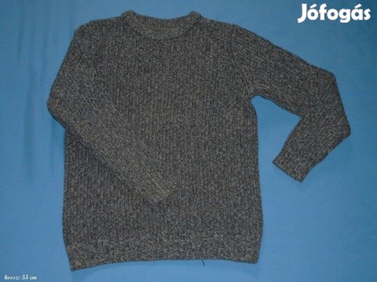 Next szürke kötött pulóver 10 évesre (méret 140)