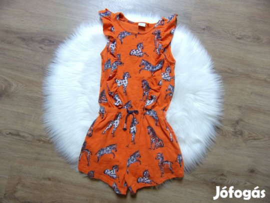 Next zebra mintás playsuit overál 6-7 éveseknek (122cm)