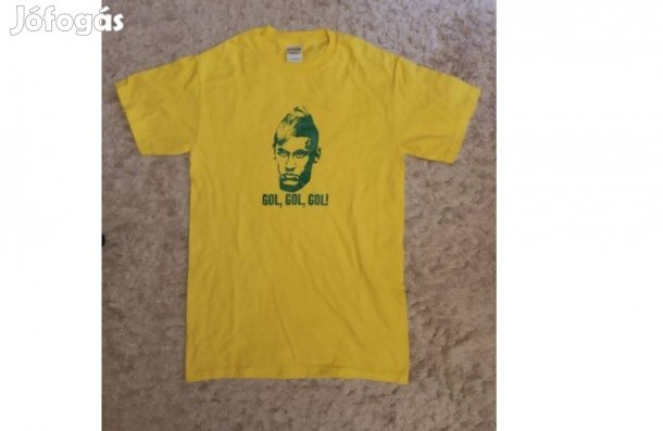 Neymar sárga alapon,zöld, brazil fiú póló kitűnő állapot "M"-es méret