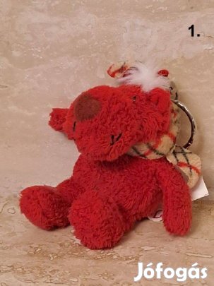 Nici plüss maci kulcstartó