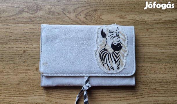 Nici zebrás kozmetikai táska neszeszer és ékszertartó