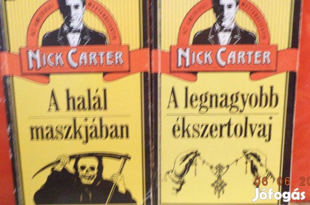 Nick Carter 3 db bűnügyi regénye