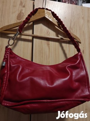 Nicoli Made in Italy új prémium minőségű piros válltáska 