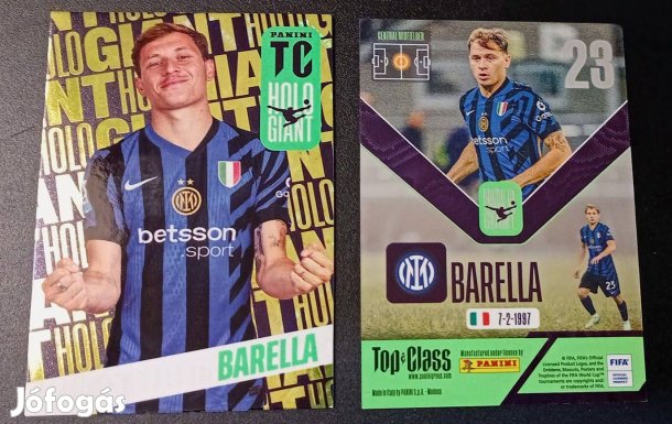 Nicolo Barella Internazionale Holo Giant focis kártya Top Class 2025