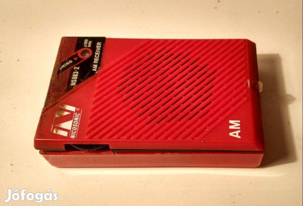 Nicosonic NS883-2 Radio (kb.1985) hibásan működik, sérült, hiányos
