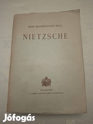 Nietzsche Első kiadás Szent István-Társulat, 1942