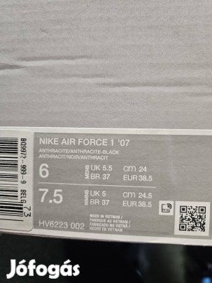 Nike Air Force 1 Low " Antracit " utcai cipő  38.5