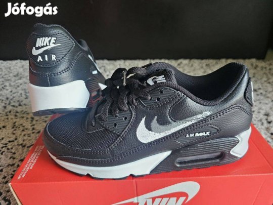 Nike Air Max 90 fekete Swoosh 38.5-es utcai cipő. Teljesen új, eredeti