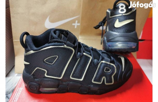 Nike Air More Uptempo 36.5-es fekete-arany cipő. Teljesen új, eredeti