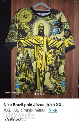 Nike Brazil poló Jézus ,trikó XXL 2XL