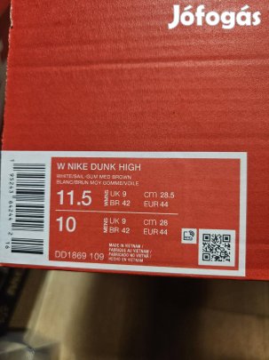 Nike Dunk High utcai sportcipő 44
