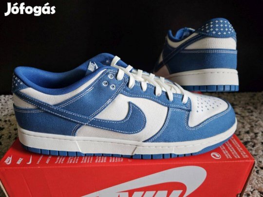 Nike Dunk Low Retro SE Sashiko férfi 49.5-es bőr utcai cipő. Teljesen