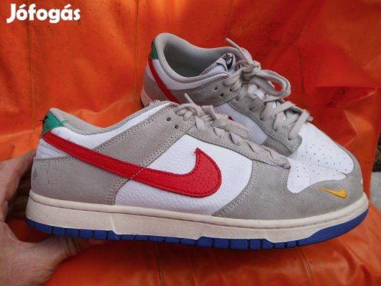 Nike Dunk színes bőr 45-ös sport-utcai cipő eladó,