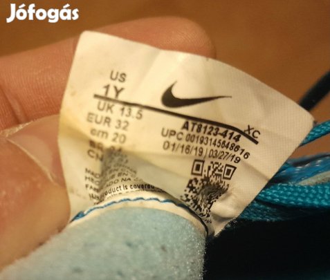 Nike Mercurial stoplis cipő 32-es