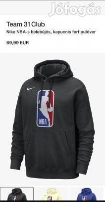 Nike NBA Team 31 Fleece Pullover Hoodie Vagány Kapucnis Pulcsi!