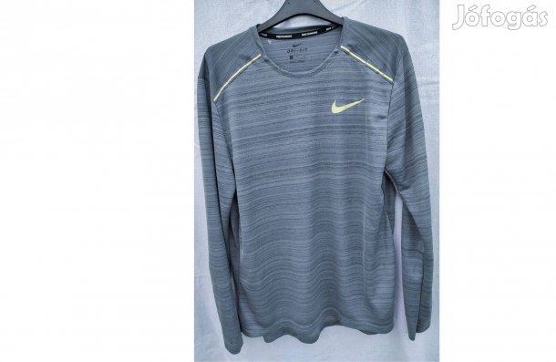 Nike eredeti hosszú ujjú ezüstszürke futó felső (M)