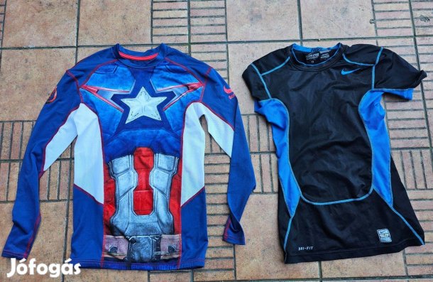 Nike kompressziós aláöltözet fitnesz mez S M 164 170 2db