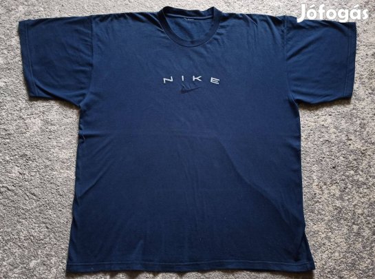 Nike sötétkék nagy méretű férfi pamut póló
