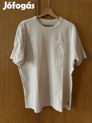 Nike zsebes póló, krémfehér, L méret, oversized