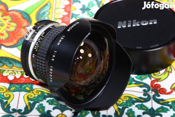 Nikon 3.5 15mm ais nikkor objektív 