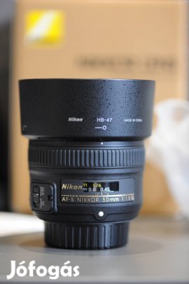 Nikon AF-S 50mm f1.8G AF-S Nikkor újszerű objektív