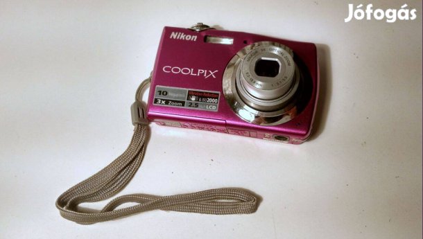 Nikon Coolpix S220 10MP Digitális Fényképező (sérült, hiányos)
