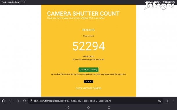 Nikon D5000 DSLR fényképezőgép + Nikon AF 18-55 VR zoom objektív