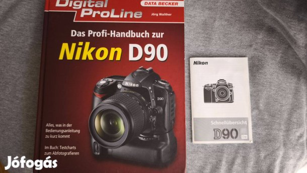 Nikon D90 könyv + mini kézikönyv