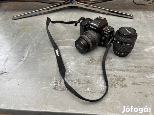 Nikon F801 S 35 mm Filmes Fényképező + 2 db Objektív 28-70mm 35-105 mm