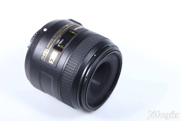 Nikon af-s 2.8 40mm micro nikkor makró objektív 