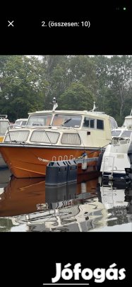 Nimo 22-es lakó , túra , horgász hajó, 6 hengeres Diesel motorral