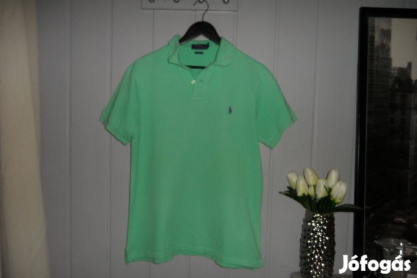 Nincs hibája - Ralph Lauren pamut galléros póló L méret