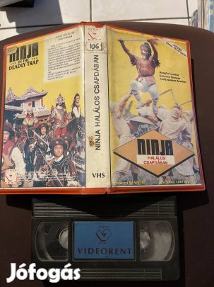 Ninja halálos csapdában vhs nagytok akció.  